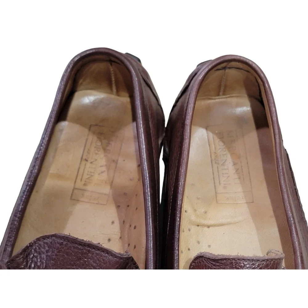 Mercanti Fiorentini Relax Men's Brown Leather Driving Loafers Shoes Size ‎ 11 M